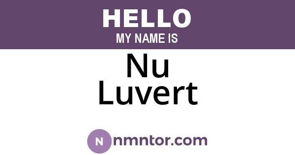 Nu Luvert