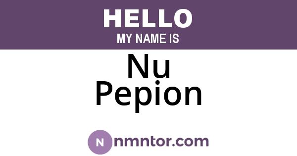 Nu Pepion
