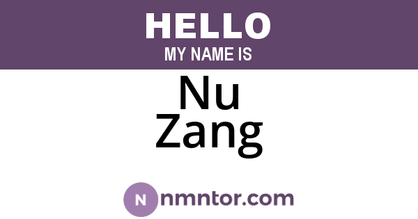 Nu Zang