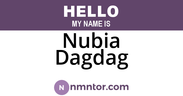 Nubia Dagdag