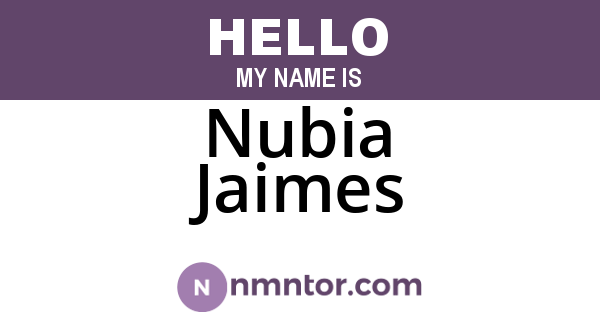 Nubia Jaimes
