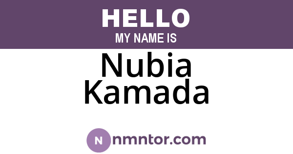 Nubia Kamada