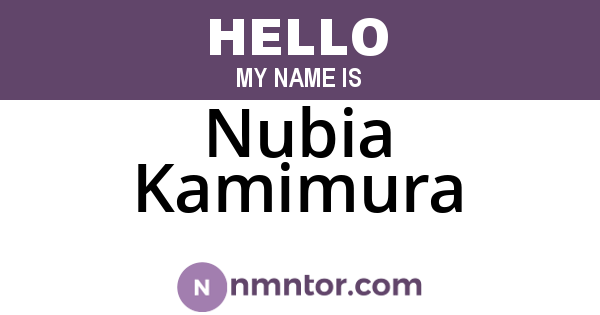 Nubia Kamimura