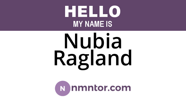 Nubia Ragland