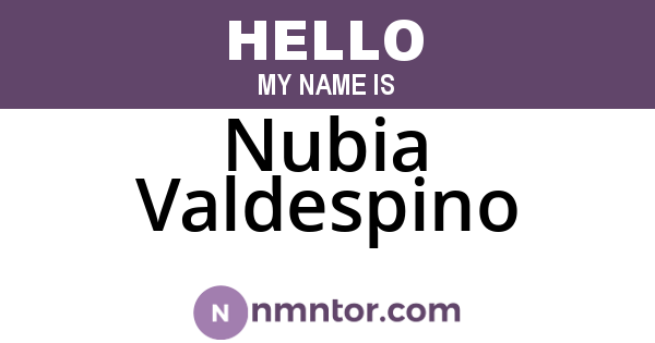 Nubia Valdespino