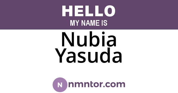 Nubia Yasuda