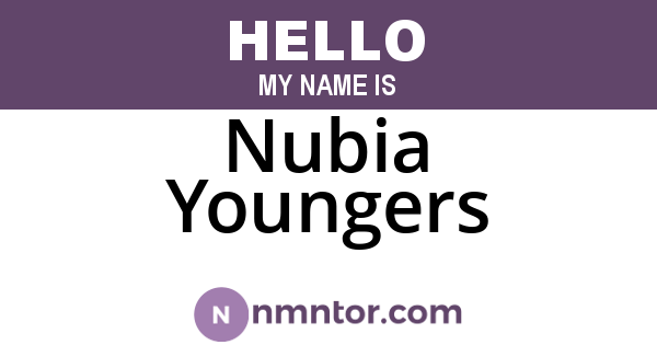 Nubia Youngers