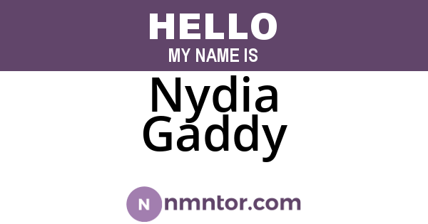 Nydia Gaddy