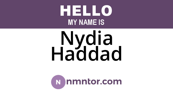 Nydia Haddad