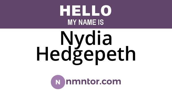 Nydia Hedgepeth