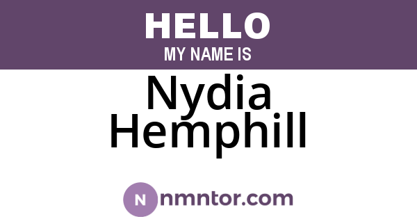 Nydia Hemphill