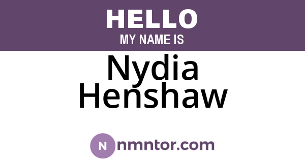 Nydia Henshaw