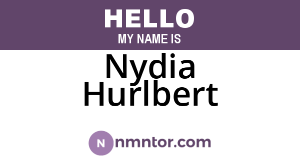 Nydia Hurlbert