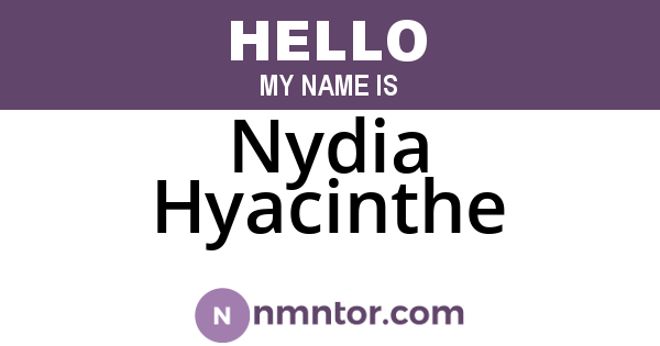 Nydia Hyacinthe