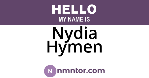 Nydia Hymen