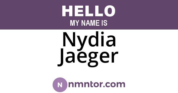 Nydia Jaeger