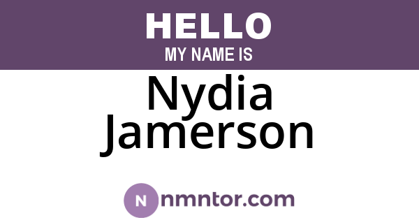 Nydia Jamerson
