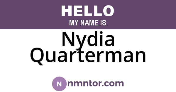 Nydia Quarterman