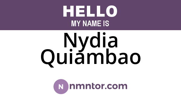 Nydia Quiambao
