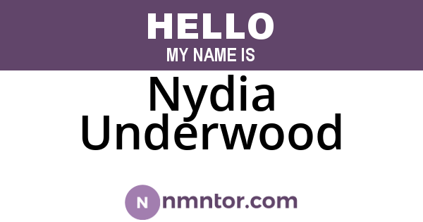 Nydia Underwood