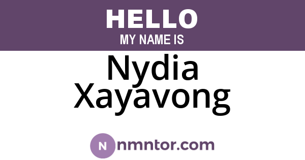 Nydia Xayavong