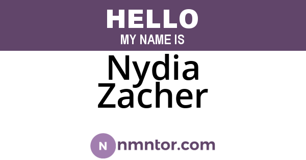 Nydia Zacher