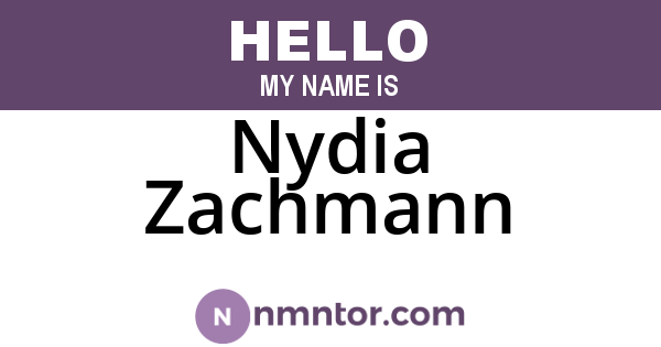 Nydia Zachmann