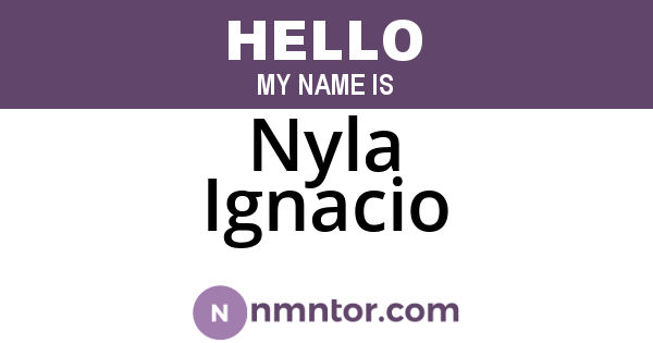 Nyla Ignacio
