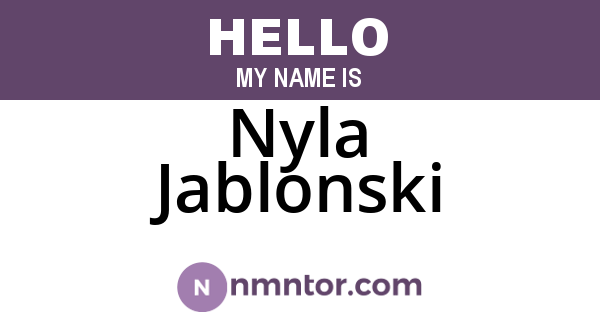 Nyla Jablonski