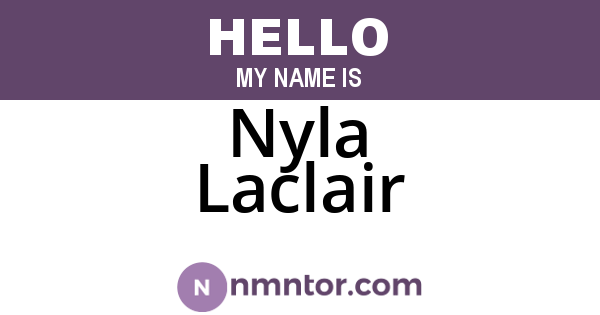 Nyla Laclair
