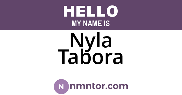 Nyla Tabora