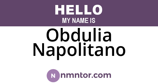 Obdulia Napolitano