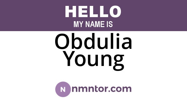 Obdulia Young