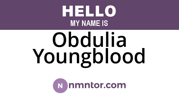 Obdulia Youngblood