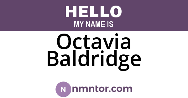 Octavia Baldridge