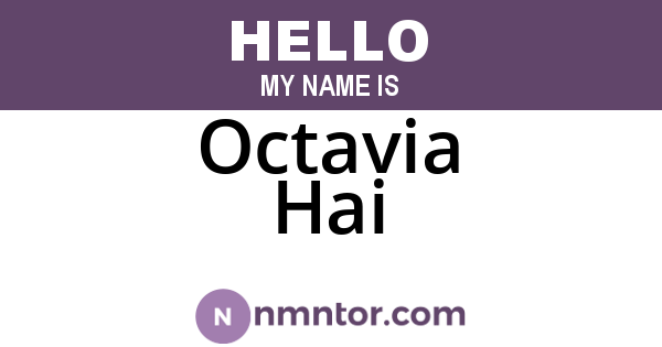 Octavia Hai
