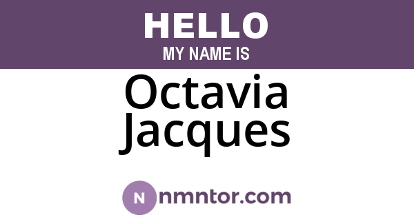 Octavia Jacques