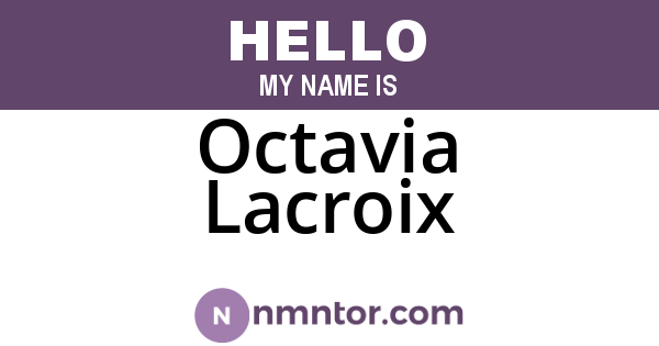 Octavia Lacroix
