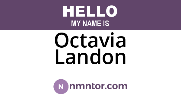 Octavia Landon