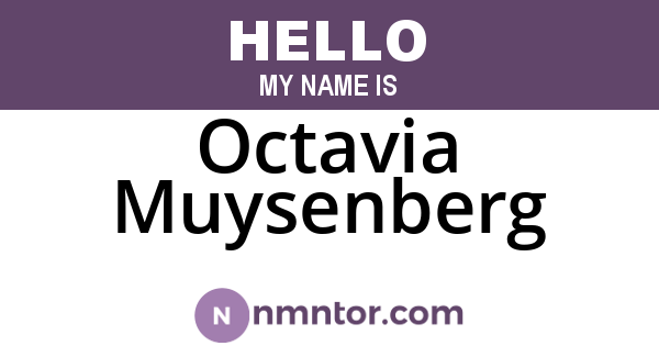 Octavia Muysenberg