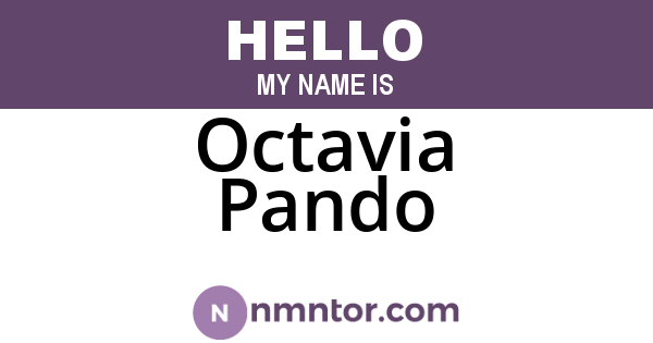 Octavia Pando