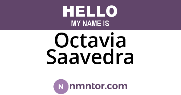 Octavia Saavedra
