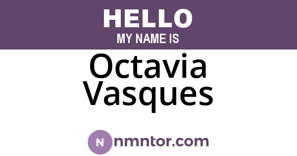 Octavia Vasques