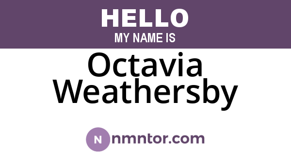 Octavia Weathersby