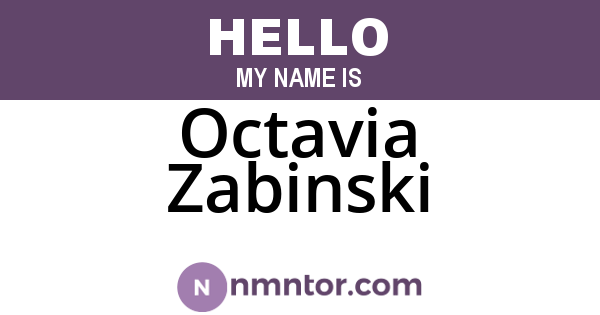 Octavia Zabinski