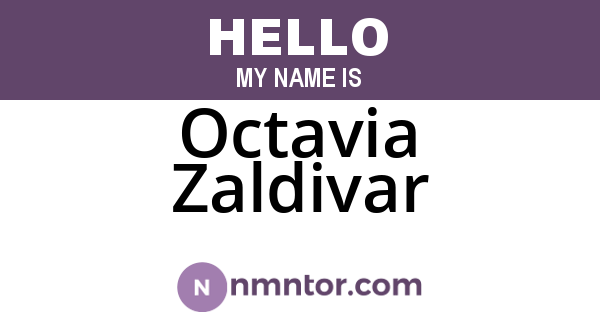 Octavia Zaldivar