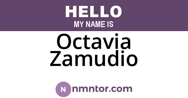 Octavia Zamudio