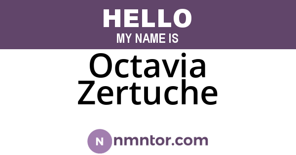 Octavia Zertuche