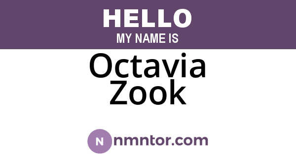 Octavia Zook