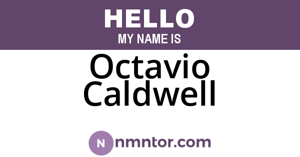 Octavio Caldwell